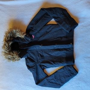 Hollister Coat with Hood - Navy